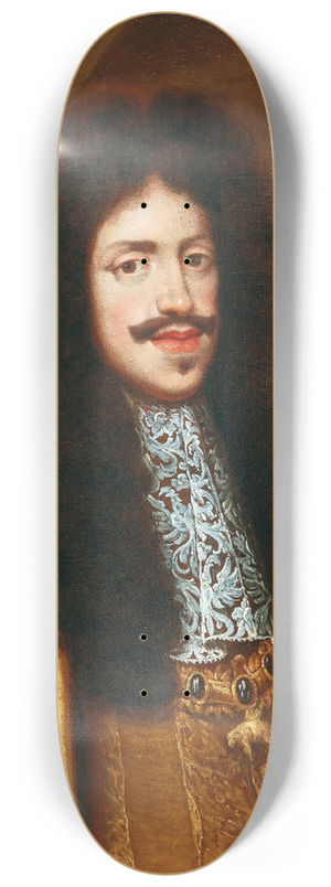 Benjamin von Block - Portrait Of Emperor Leopold I. As A Young Man, Wearing The Order Of The Golden Fleece 8.25 inch art skate deck Benjamin von Block - Portrait Of Emperor Leopold I. As A Young Man, Wearing The Order Of The Golden Fleece 8.25 inch art skate deck