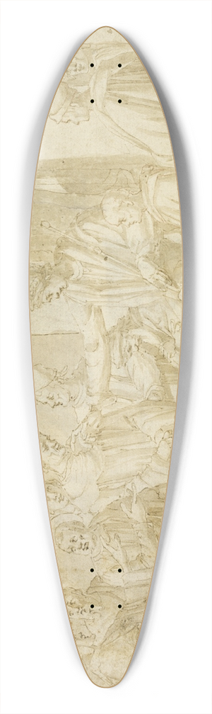 Andrea Boscoli - Saints Peter and Paul Disputing with Simon Magus before Nero 39.3 inch art pintail longboard deck