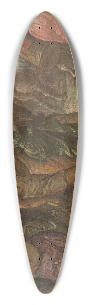 Andrea Del Michieli - David And Goliath 39.3 inch art pintail longboard deck
