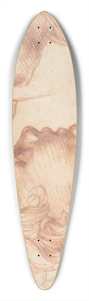 Andrea del Sarto - Studies of a Head and a Hand 39.3 inch art pintail longboard deck