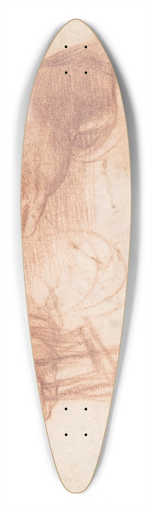 Andrea del Sarto - Studies of Hands 39.3 inch art pintail longboard deck