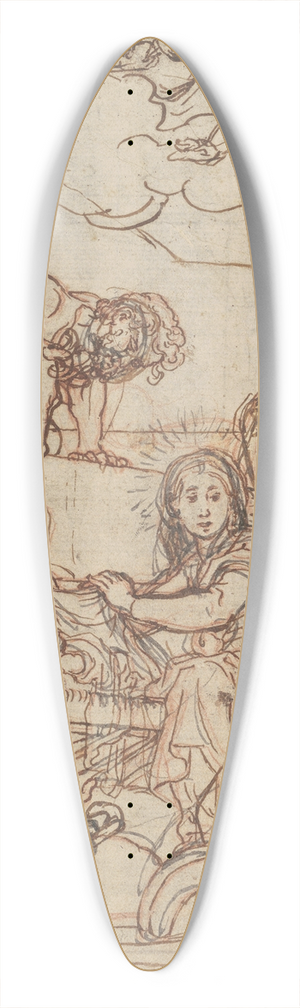 Andrea Lilio - The Adoration of the Shepherds 39.3 inch art pintail longboard deck