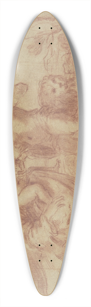 Andrea Sacchi - Der Heilige Hieronymus erblickt die Madonna mit dem Jesuskind 39.3 inch art pintail longboard deck