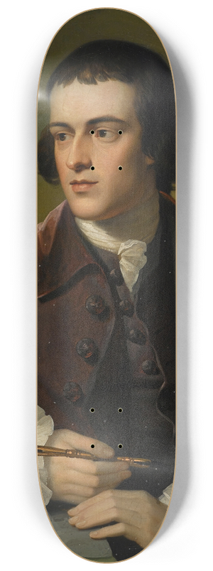 Benjamin West - A portrait of John Grey 8.25 inch art skate deck