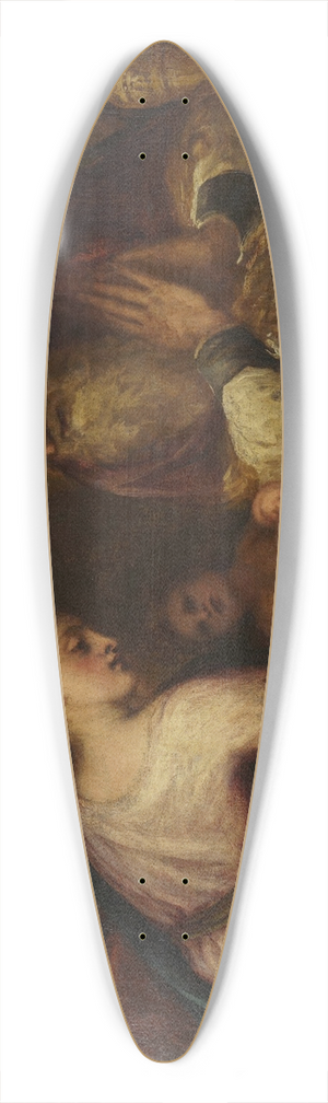 Andrea Schiavone - Presentation in the Temple 39.3 inch art pintail longboard deck