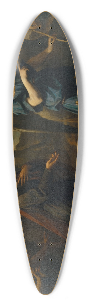 Andrea Vaccaro - Tobias Meets the Archangel Raphael 39.3 inch art pintail longboard deck Andrea Vaccaro - Tobias Meets the Archangel Raphael 39.3 inch art pintail longboard deck