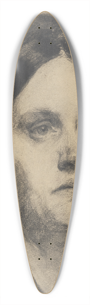 Andrej Kovik - Head Study of a Woman 39.3 inch art pintail longboard deck Andrej Kovik - Head Study of a Woman 39.3 inch art pintail longboard deck