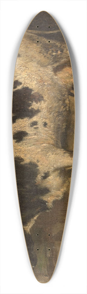 Andre Plumot - Cow. 39.3 inch art pintail longboard deck