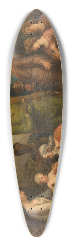 Andries Cornelis Lens - Adoration of the Magi 39.3 inch art pintail longboard deck Andries Cornelis Lens - Adoration of the Magi 39.3 inch art pintail longboard deck
