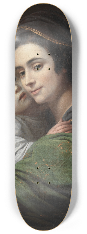 Benjamin West - Elizabeth Shewell West and Her Son, Raphael 8.25 inch art skate deck
