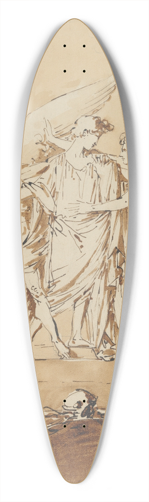 Andr Lebrun - Allegorical Design for a Tomb 39.3 inch art pintail longboard deck