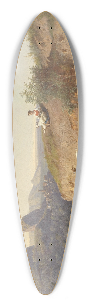 Andrs Mark - Ziegenhirtin mit Herde 39.3 inch art pintail longboard deck