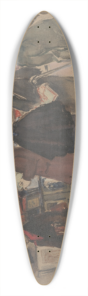 Andrus Johani - Pariisi bukinistid 39.3 inch art pintail longboard deck