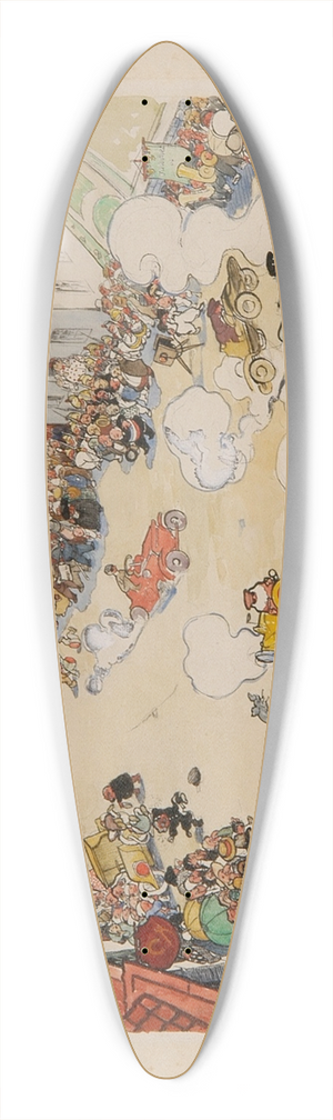 Andr Victor douard Devambez - Le Passage de la course 39.3 inch art pintail longboard deck