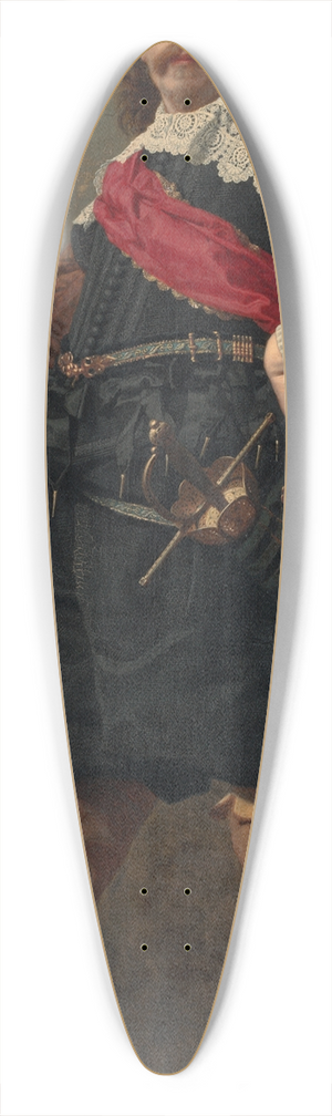 Andrzej Mniszech - Abraham Willet (1825-1888) art collector in XVII century costume 39.3 inch art pintail longboard deck