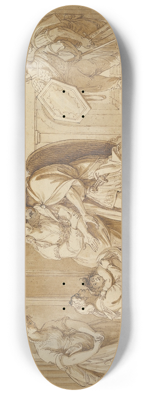Benjamin West - Hector taking leave of Andromache; the Fright of Astyanax 8.25 inch art skate deck