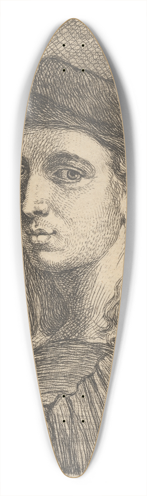 Angelica Kauffmann - Portrait of Raphael 39.3 inch art pintail longboard deck