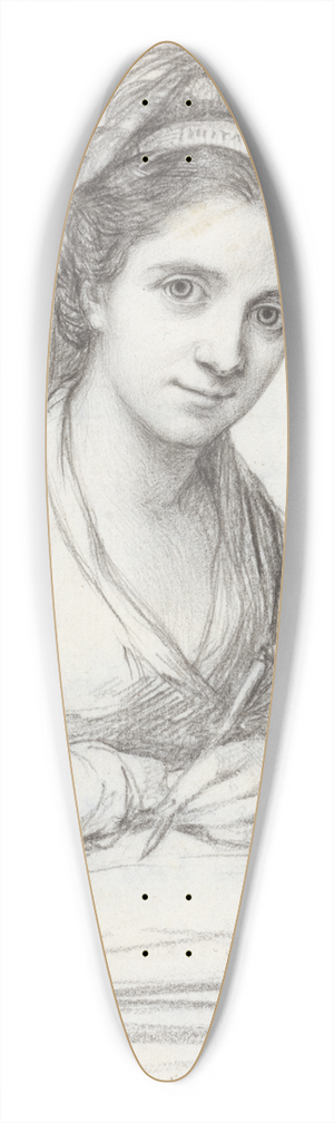 Angelica Kauffmann - Self Portrait 39.3 inch art pintail longboard deck