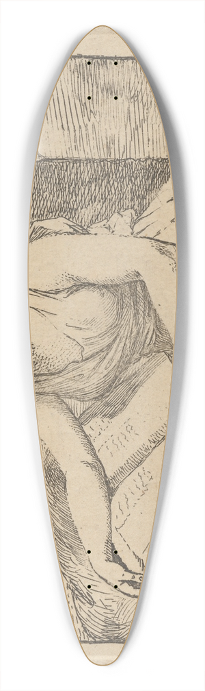 Angelica Kauffmann - Woman Reading. 39.3 inch art pintail longboard deck