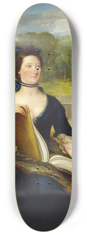 Benjamin West - Maria Hamilton Beckford (Mrs. William Beckford) 8.25 inch art skate deck