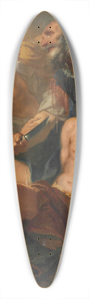 Angelo Trevisani - The Sacrifice Of Isaac 39.3 inch art pintail longboard deck