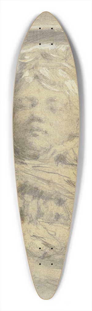 Angilbert Gbel - Sleeping child 39.3 inch art pintail longboard deck