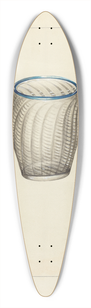 Anna Aloisi - Blown Glass 39.3 inch art pintail longboard deck