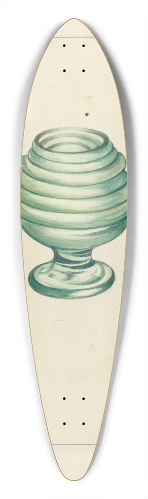 Anna Aloisi - Blown Glass 39.3 inch art pintail longboard deck