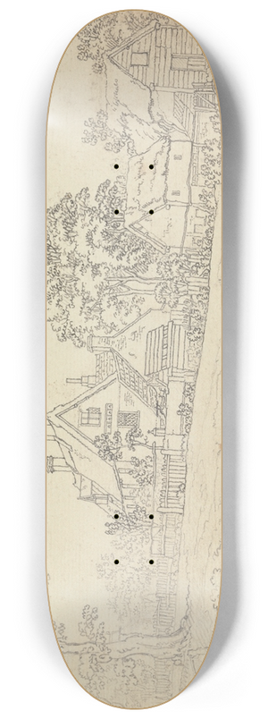 Benjamin West - Parsonage House at Henstead 8.25 inch art skate deck