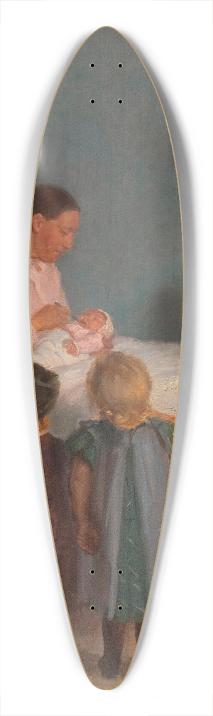 Anna Ancher - Little Brother 39.3 inch art pintail longboard deck