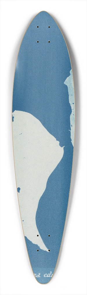 Anna Atkins - Irida edulis 39.3 inch art pintail longboard deck