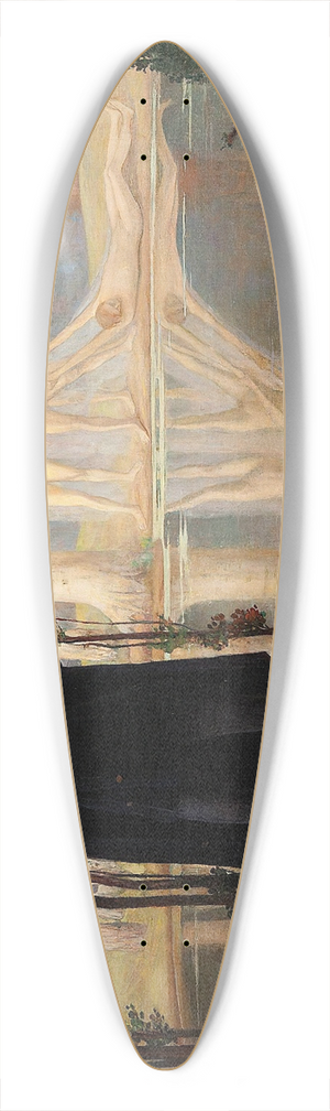Anna Berent - Evening song 39.3 inch art pintail longboard deck