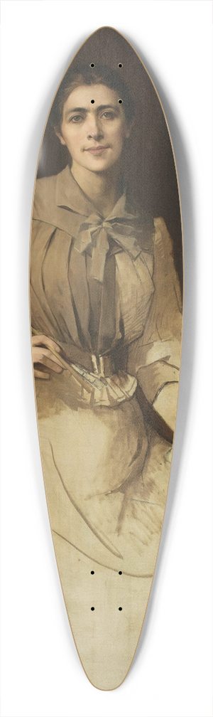 Anna Biliska-Bohdanowicz - Self-portrait 39.3 inch art pintail longboard deck