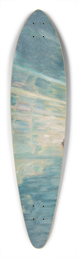 Anna Boberg - Northern Lights.Study from North Norway 39.3 inch art pintail longboard deck