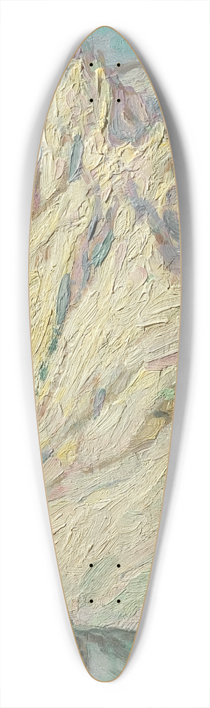 Anna Boberg - Snowy Mountains. Study from Lofoten 39.3 inch art pintail longboard deck