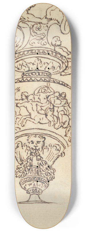 Benjamin West - Study of a Vase 8.25 inch art skate deck