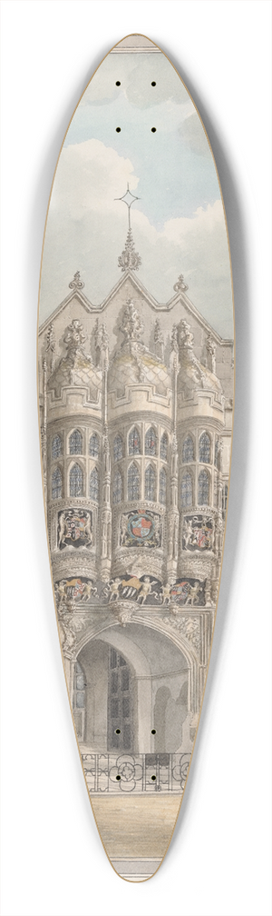 Anna Mills - The Entrance to Hengrave Hall 39.3 inch art pintail longboard deck
