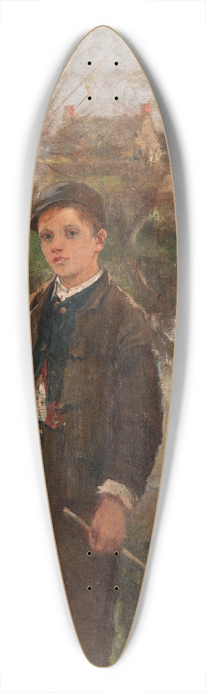 Anna Nordgren - Portrait of a Boz 39.3 inch art pintail longboard deck