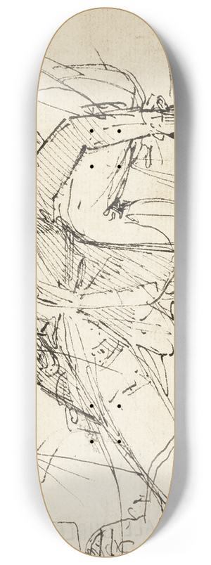 Benjamin West - The Death of General Wolfe 8.25 inch art skate deck