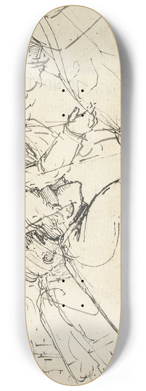 Benjamin West - The Death of General Wolfe 8.25 inch art skate deck