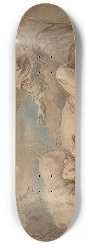 Benjamin West - The Disobedient Prophet 8.25 inch art skate deck