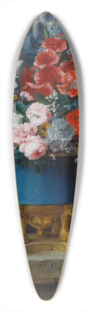 Anne Vallayer-Coster - Bouquet of Flowers in a Blue Porcelain Vase 39.3 inch art pintail longboard deck