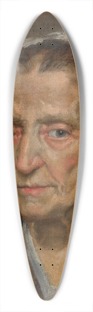 Annibale Carracci - Head of a Woman 39.3 inch art pintail longboard deck
