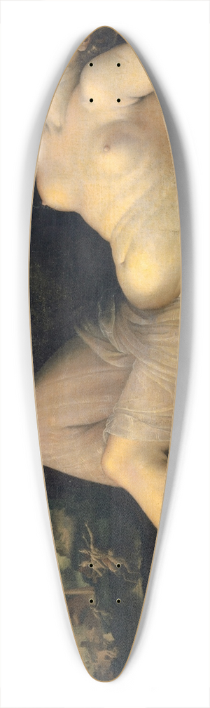 Annibale Carracci - Sleep, an Image of Death 39.3 inch art pintail longboard deck