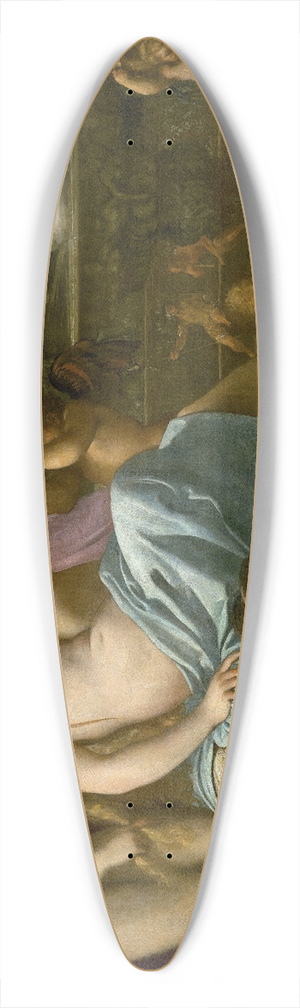 Annibale Carracci - Venus Adorned By The Graces 39.3 inch art pintail longboard deck