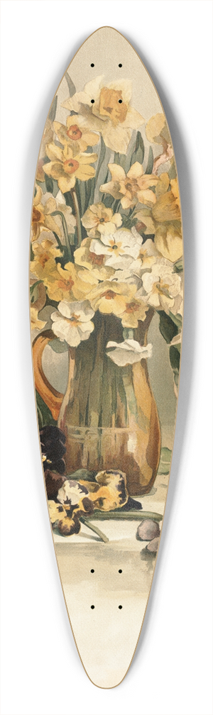 Annie Nowell - Jonquils 39.3 inch art pintail longboard deck