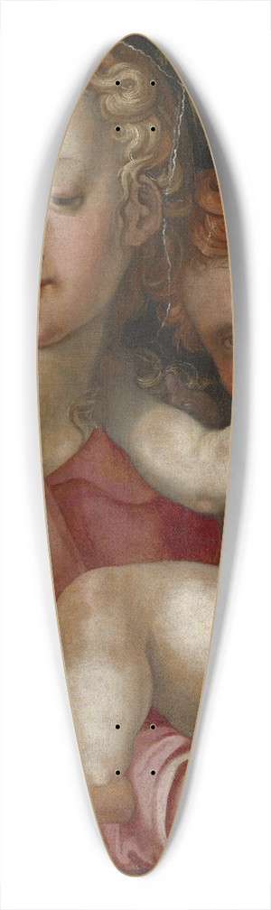 Anonymous - Virgin with Child 39.3 inch art pintail longboard deck