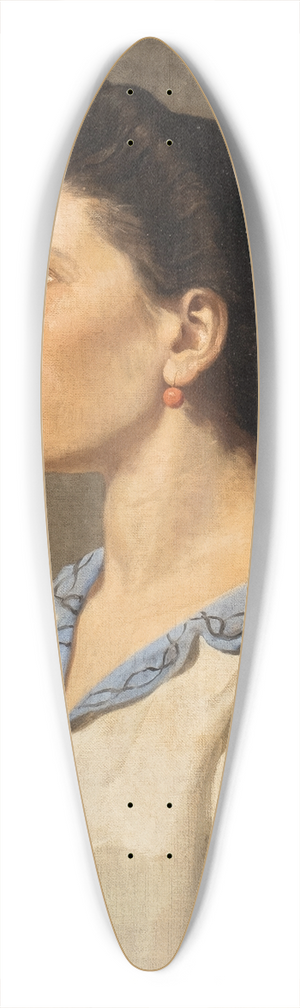 Anselm Feuerbach - Portrait of an Italian woman 39.3 inch art pintail longboard deck