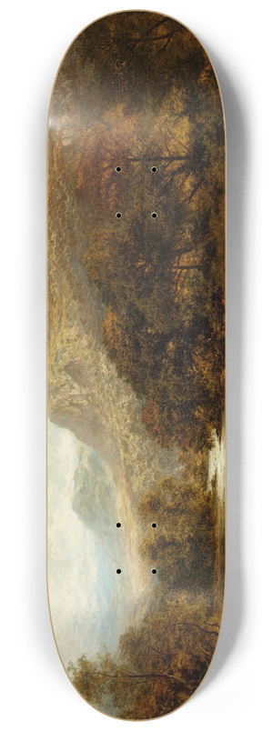 Benjamin Williams Leader - A Welsh valley, near Betws-y-Coed 8.25 inch art skate deck