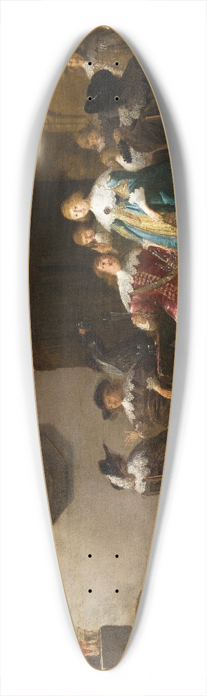 Anthonie Palamedesz. - A Merry Company 39.3 inch art pintail longboard deck